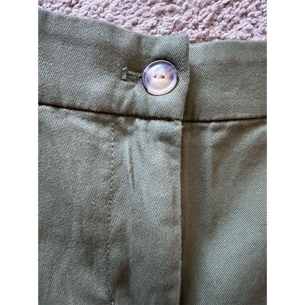J.Crew Women's Chino Shorts Olive Green Size 8 with Pockets NWT - Picture 3 of 6